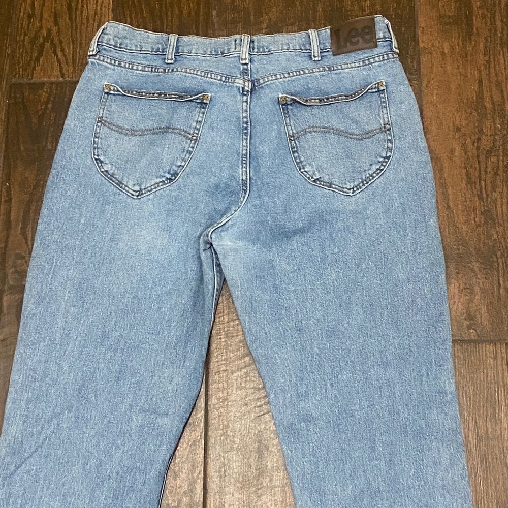 Lee Men's Classic Blue Straight Jeans Size W38xL34
